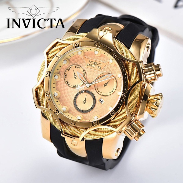 Invicta นาฬิกาข้อมือแฟชั่น หน้าปัดขนาดใหญ่ หรูหรา ของขวัญ สไตล์นักธุรกิจ สําหรับผู้ชาย