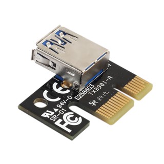 อะแดปเตอร์การ์ดไรเซอร์ ความเร็วสูง USB3.0 PCIe PCI Express 1x สําหรับขุดเหมือง ☆Wecynthiaamo