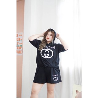 🔥Plussize🔥ชุดเซทเสื้อ+กางเกงคนอ้วน🔥 Chest (อก) :  40-50"      Waist (เอว) :  34-46"