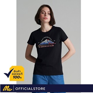 Mc Jeans  เสื้อยืดผู้หญิง แขนสั้น สีดำ MTSZ455เสื้อยืดอินเทรนด์_02