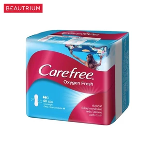 CAREFREE Oxygen Fresh Super Dry Shower Fresh ผ้าอนามัย 40pcs