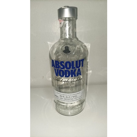 ขวดเหล้าเปล่า Absolut vodka