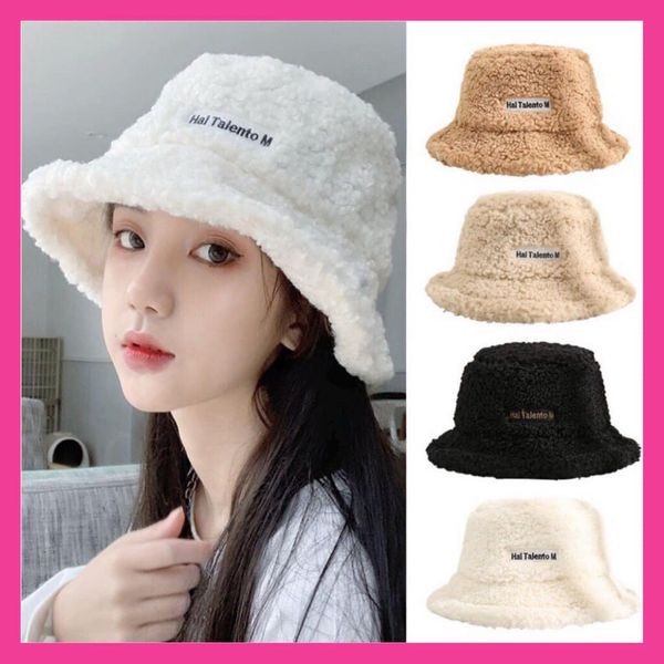 UILzang หมวกบักเก็ตผ้าวูลสไตล์เกาหลี_NC STORE