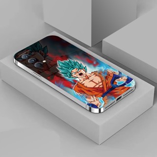 เคส Realme GT Master RMX3363 RMX3360 Dragon Ball Goku เคสชุบ ขอบสี่เหลี่ยม สีเงิน ซิลิโคนนิ่ม ป้องกัน เคสโทรศัพท์