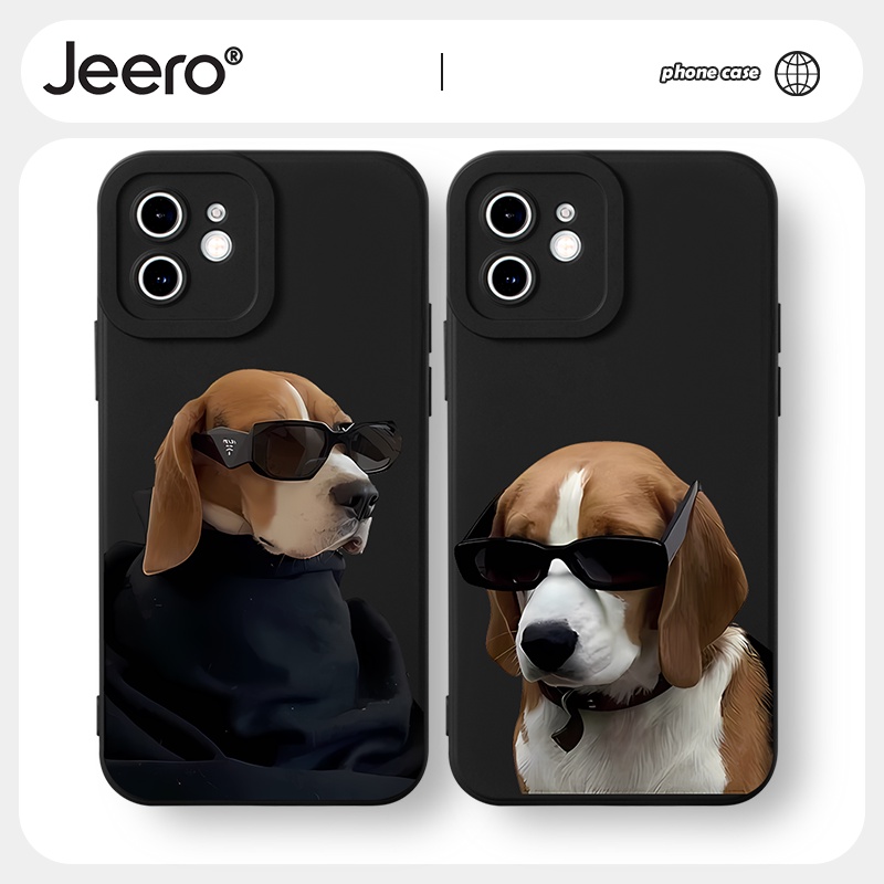 Jeero เคสคู่ เคสไอโฟน คู่รัก กันกระแทกซิลิโคนนุ่มน่ารักตลก เคสโทรศัพท์ Compatible for iPhone 16 15 14 13 12 11 Pro Max SE 2020 X XR XS 8 7 6 6S Plus พลัส HFF2095