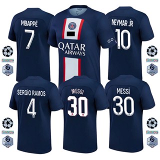 เสื้อกีฬาแขนสั้น ลายทีมปารีส Saint-Germain 2022-2023 ชุดเหย้า สําหรับผู้ชาย