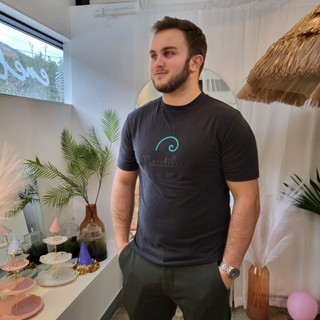 เสื้อยืดแขนสั้น ผ้าเรยอน ลาย Nautilus