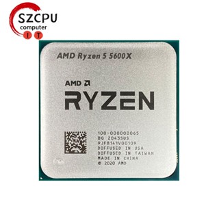 【พร้อมส่ง】amd Ryzen 5 5600x R5 5600x 3.7 GHz โปรเซสเซอร์ CPU หกแกน 12 เกลียว 7nm 65W L3 = 32m 100-000000065 ซ็อกเก็ต AM4