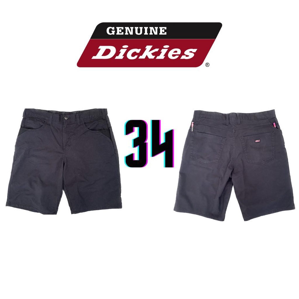 กางเกงดิกกี้ขาสั้น 7 กระเป๋า Dickies สีดำ เอว 34