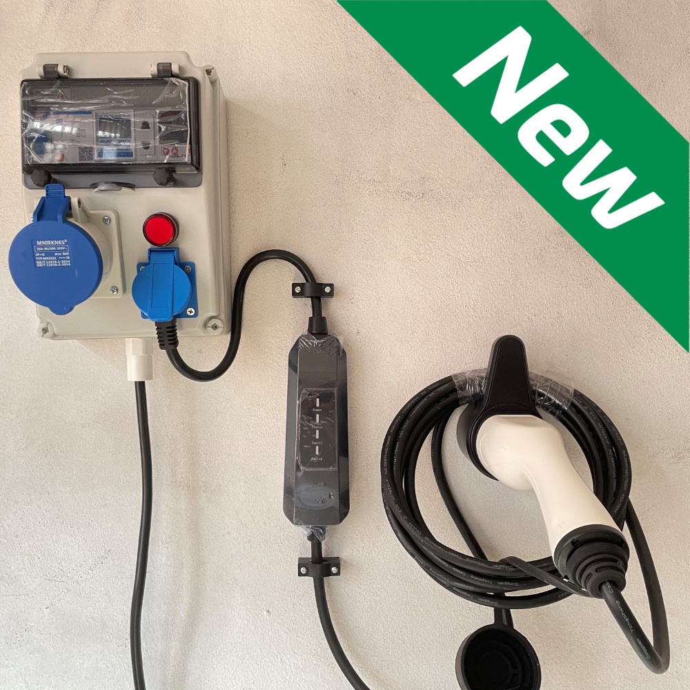 ตู้ไฟชาร์จรถEV สำหรับ portable charger home AC charger 16A 3.5KW 32A 7KW กล่องไฟชาร์จรถEV แบบพกพา