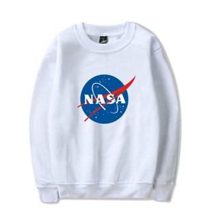 เสื้อกันหนาว ผ้าฝ้าย ทรงหลวม ลาย NASA สไตล์ฮิปฮอป ขนาดใหญ่ พลัสไซซ์ สําหรับผู้ชาย และผู้หญิง ไซซ์ 4XL 1387