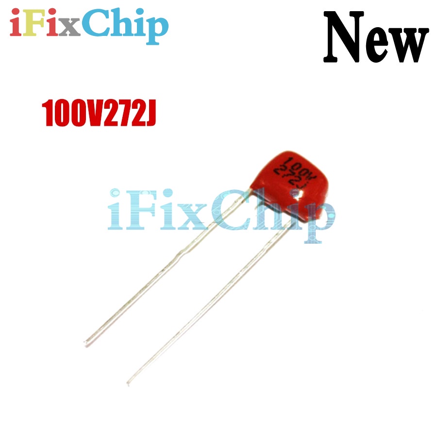 10pcs CBB 100V272J 2.7NF Pitch 5MM 272J 100V CBB ตัวเก็บประจุฟิล์มโพรพิลีน