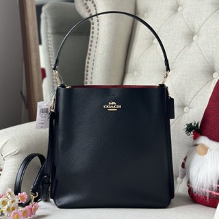 🎀 (สด-ผ่อน) กระเป๋าสะพายสีดำ 11 นิ้ว CA214 Mollie Bucket Bag