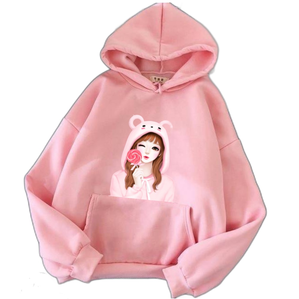 KATUN อะนิเมะ Zepeto Lollipop เด็กผู้หญิง Hoodie จัมเปอร์ผ้าฝ้ายล่าสุดเสื้อกันหนาวเด็กผู้หญิง Hudi อ