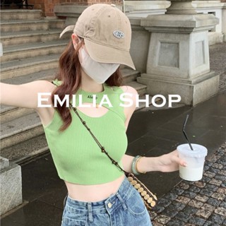 EMILIA SHOP  เสื้อ เสื้อแขนกุด ครอปแขนกุด เซ็กซี่ สไตล์เกาหลี  ทันสมัย สวยงาม สบาย fashion A28J0oo 36Z230909