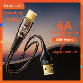 Toocki สายเคเบิล 66W USB เป็น Type C Pd ชาร์จเร็ว USB Type - C สําหรับ Huawei P40 Pro Mate 30 Pro Samsung S21 ultra S20