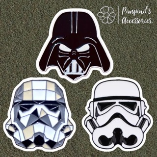 ʕ •ᴥ•ʔ ✿ พร้อมส่ง : เข็มกลัดลายดาร์ธ เวเดอร์และสตรอมทรูปเปอร์ | Darth Vader &amp; Stormtrooper (Star Wars) Enamel Brooch Pin