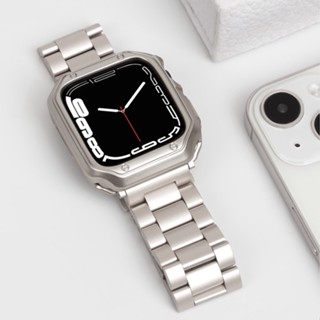 สายนาฬิกาข้อมือ สเตนเลส โลหะ สําหรับ iWatch Strap Series11 1…