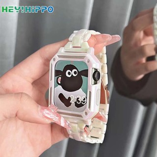 สายนาฬิกาข้อมือ พร้อมเคสป้องกัน สําหรับ iwatch 8 7 6 5 4 SE 45 44 42 41 40 38 มม.