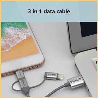 3 In 1 สายชาร์จ USB Type C 480Mbps หลายพอร์ต ชาร์จเร็ว