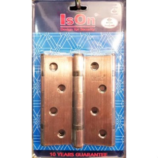 บานพับเหล็ก ขนาด 4x3 แพ็ค 3 ชิ้น ISON 511413 สีทองแดงรมดำ