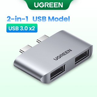 Ugreen ฮับ USB C อัลตร้ามินิ USB Type C 4K USB HUB สําหรับ Macbook Pro Air 2020-2016 สายเคเบิลฟรีฮับ USB