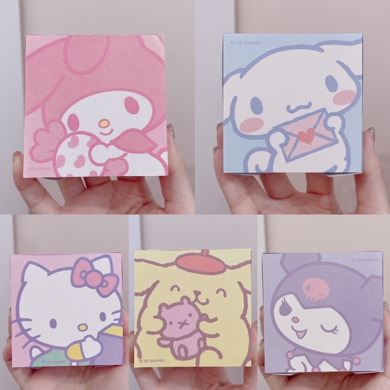 กระดาษโน๊ตลายน่ารัก ยี่ห้อ Sanrio (พร้อมส่งจากไทย)
