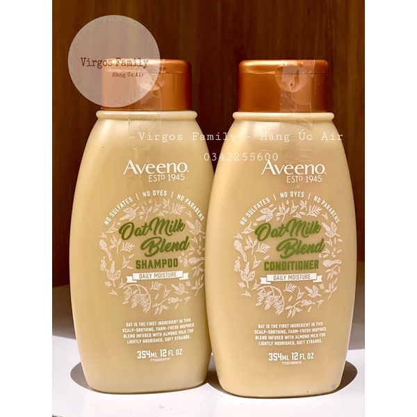 Aveeno Oatmilk Blend Conditioner Shampoo 354ml ให ้ ความชุ ่ มชื ้ นและผ ่ อนคลาย The Scalp - ออสเตรเลีย