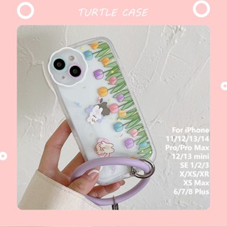 [พร้อมส่ง] เคสโทรศัพท์มือถือซิลิโคน ลายการ์ตูน Tiktok สําหรับ Apple iPhone 14 13 12 11 promax XS XR xsmax se2020 6 7 8plus mini