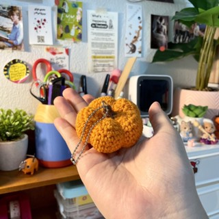 Pumpkin Crochet Keychain 🎃