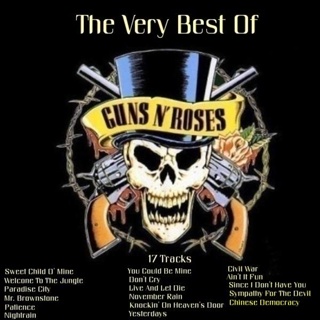 CD Audio คุณภาพสูง เพลงสากล The Very Best Of Guns N Roses (ทำจากไฟล์ FLAC คุณภาพ 100%)