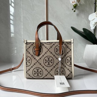 TORY BURCH T MINI MONOGRAM TOTE