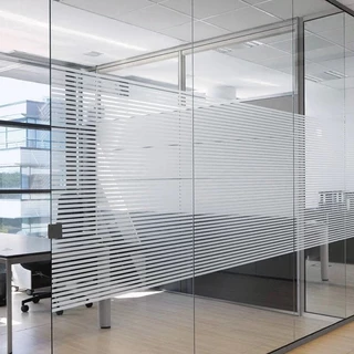 ฟิล์มติดกระจกสูญญากาศ Window film สติ๊กเกอร์ติดกระจกลายกั้นห้องสำนักงาน 60x120cm90x120cm120X200cm
