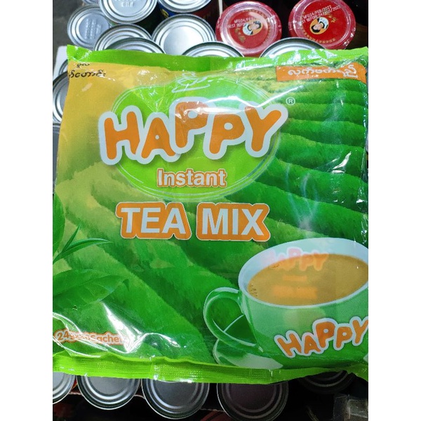 ชาผงพม่า กึ่งสำเร็จรูป happy instant