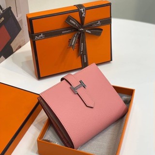 🔥ผ่อนได้🔥Hermes Wallet กระเป๋าสตางค์ใบสั้น 12 cm [ หนังแท้ ] งาน Original อุปกรณ์ : Full Box Set