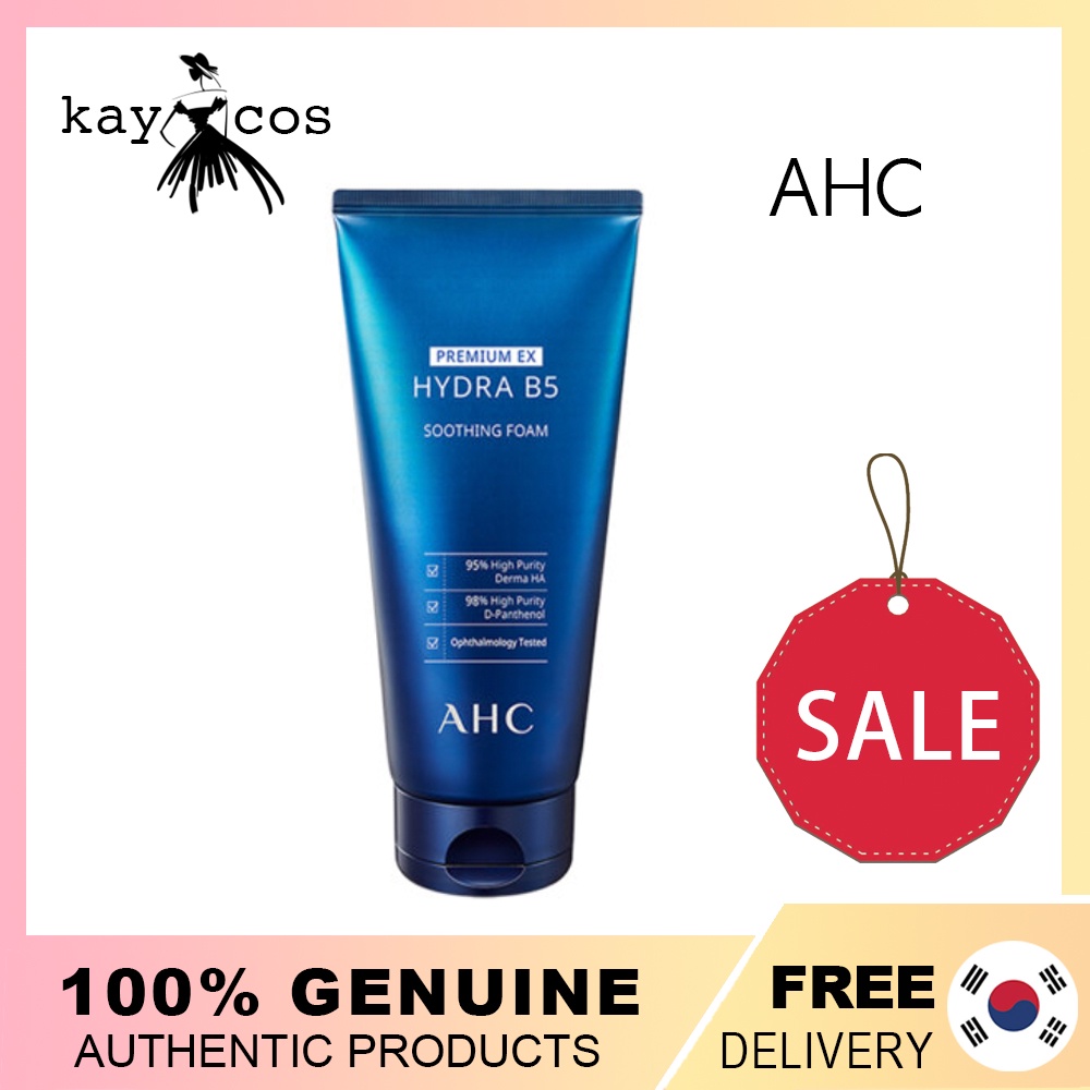 Ahc Premium Ex Hydra B5 Soothing Foam 180 มล. (สําหรับผิวชุ่มชื้น และผ่อนคลาย)