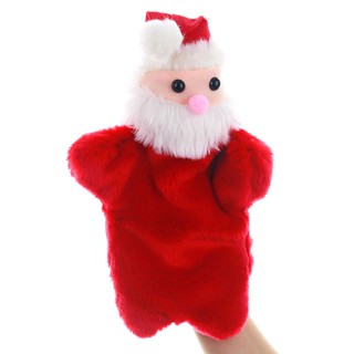 25cm Christmas Santa Claus Hand Puppet Plush Toys Toddlers Kids Storytelling Gift