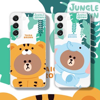 เคสโทรศัพท์มือถือ ลายการ์ตูนหมีน่ารัก สําหรับ Samsung S20 S21 FE S9 S8 S10 S20 S21 Plus S22 Ultra Note 8 9 10 Plus 20 Ultra 5G