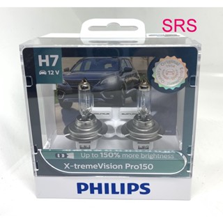 Philips หลอดไฟรถยนต์ X-tremeVision Pro150 H7