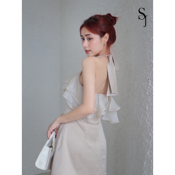 ชุดเดรสคล้องคอเว้าหลัง - TEQUILA DRESS - SOJI WORKSHOP