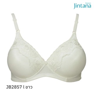 Jintana เสื้อชั้นใน (ไม่เสริมโครง) รุ่น Basic Bra รหัส JB2857 สีขาว