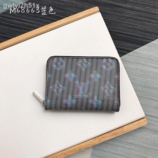 ♂❈[With Box] Lv 2022 Blue Chain Wallet, Ladies Coin Purse, Lining Opening And Closing Large Organ Compartment Internal P