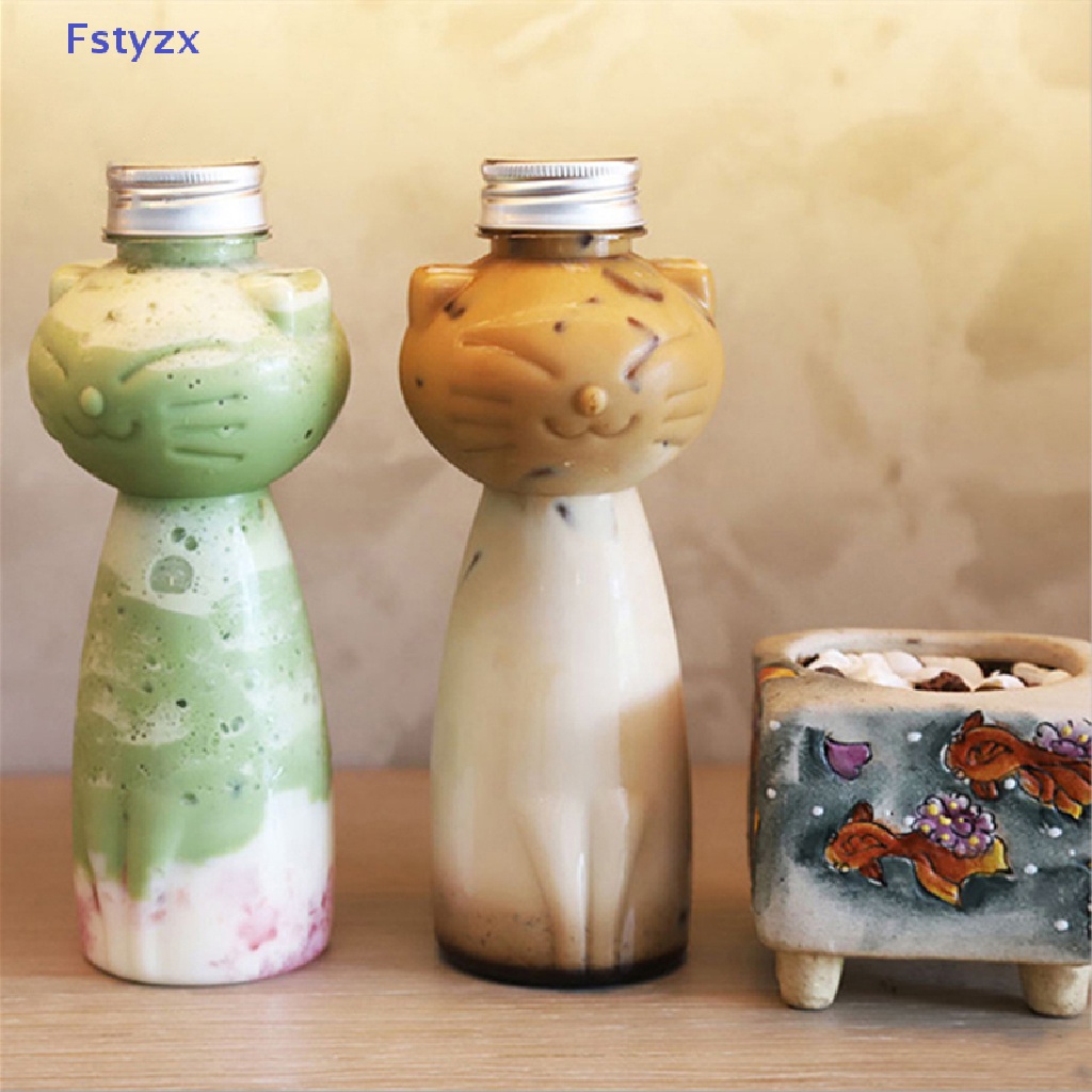 Fstyzx 1 ชิ้น โฮมเมด น้ําผลไม้ แมว ขวด คั้นน้ําผลไม้ เครื่องดื่ม ชานม ฝาปิดผนึก FY