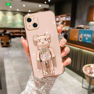 เคสโทรศัพท์ซิลิโคน TPU แบบนิ่ม ลายหมีน่ารัก มีป็อบอัพ สําหรับ OPPO Realme C55 C53 C30S C30 C33 C35 C31 C21Y C25Y C11 2021