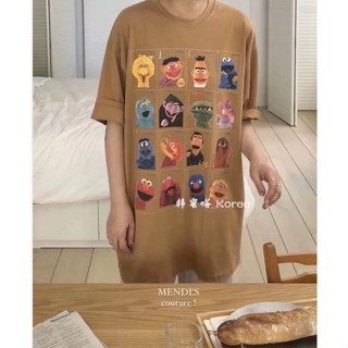 เสื้อยืดผ้าคอตตอนลายเอลโม
