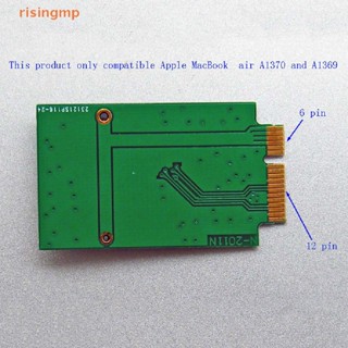 [risingmp] บอร์ดอะแดปเตอร์การ์ด M.2 NGFF SSD 12 + 6 Pin สําหรับ MacBook Air 2010 2011 A1370 A136