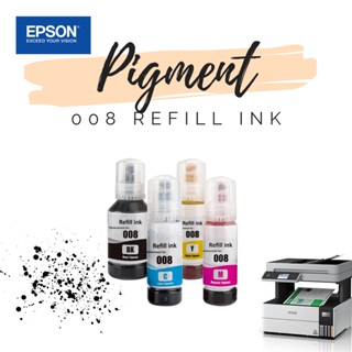 หมึก Epson 008 BK,M,C,Y 4 สี หมึกแท้กันน้ำ for L6460/L6490/L6550/L6570/L6580/L11160/L15150/L15160/L15180