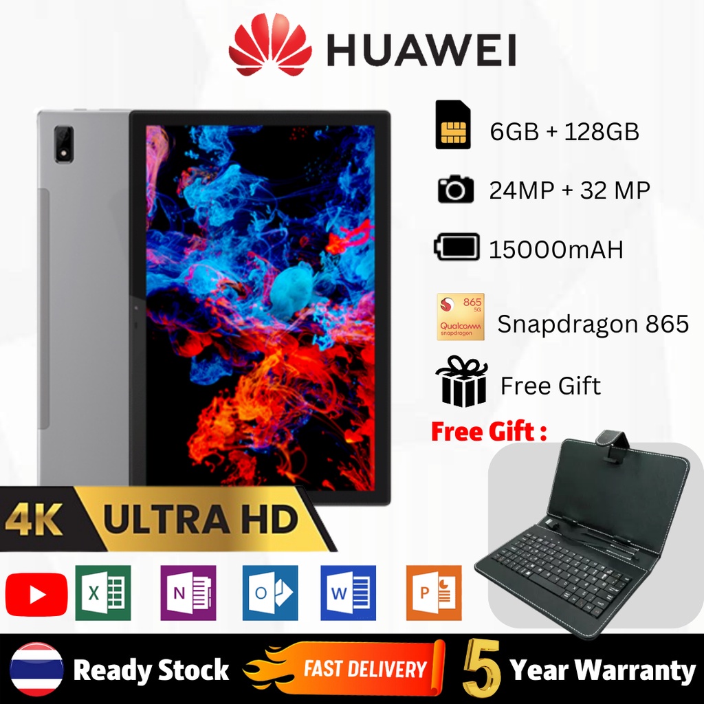 🔥พร้อมส่ง🔥บเล็ต Huawei Tablet หน้าจอ 10.1 นิ้ว [6GB RAM 128GB ROM] Android 8.1 หนึ่งซิม 4G LTE WIFI Huawei Tablet X10