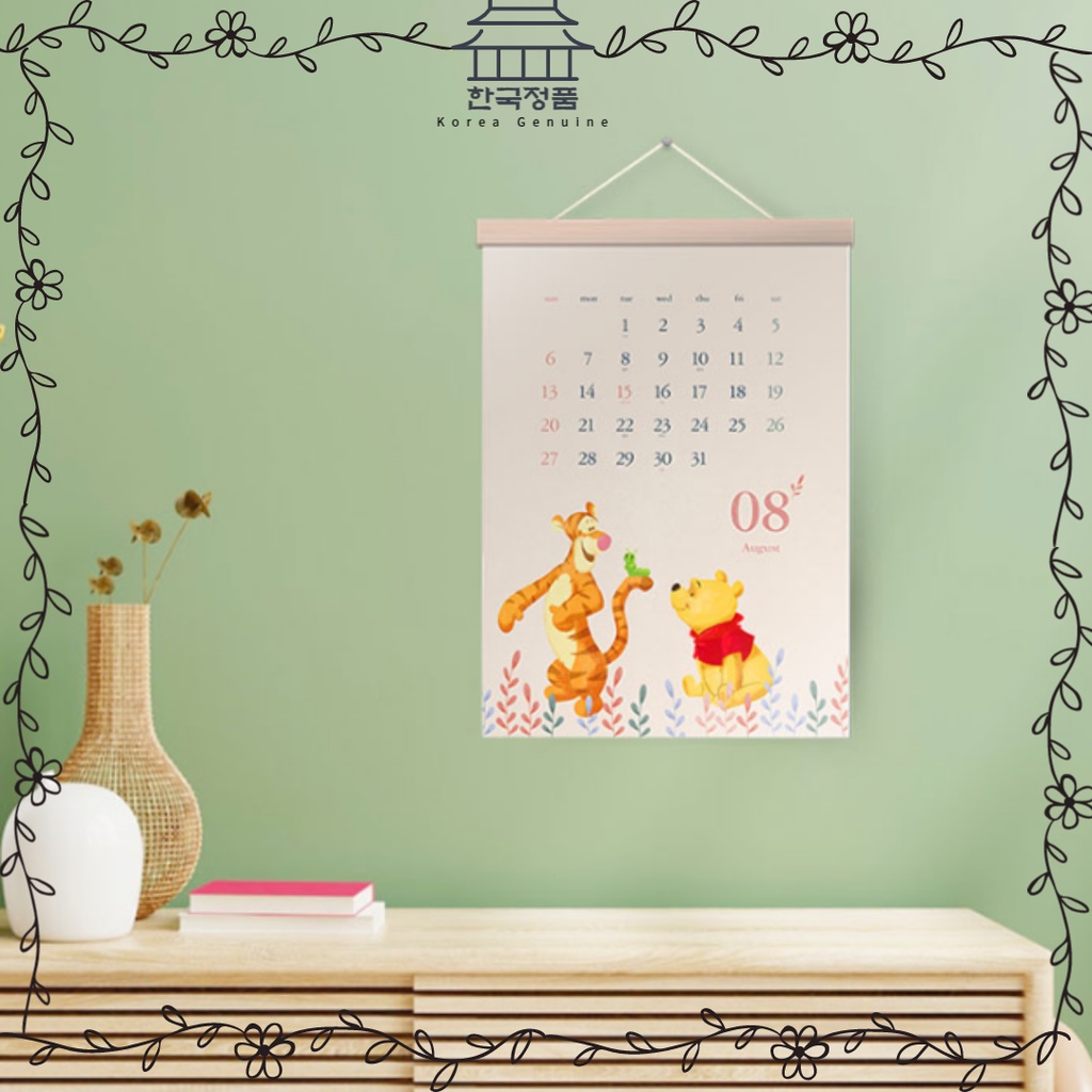 2023 Disney Winnie the Pooh Wall Mounting Calendar (with Hangingwood, A3)