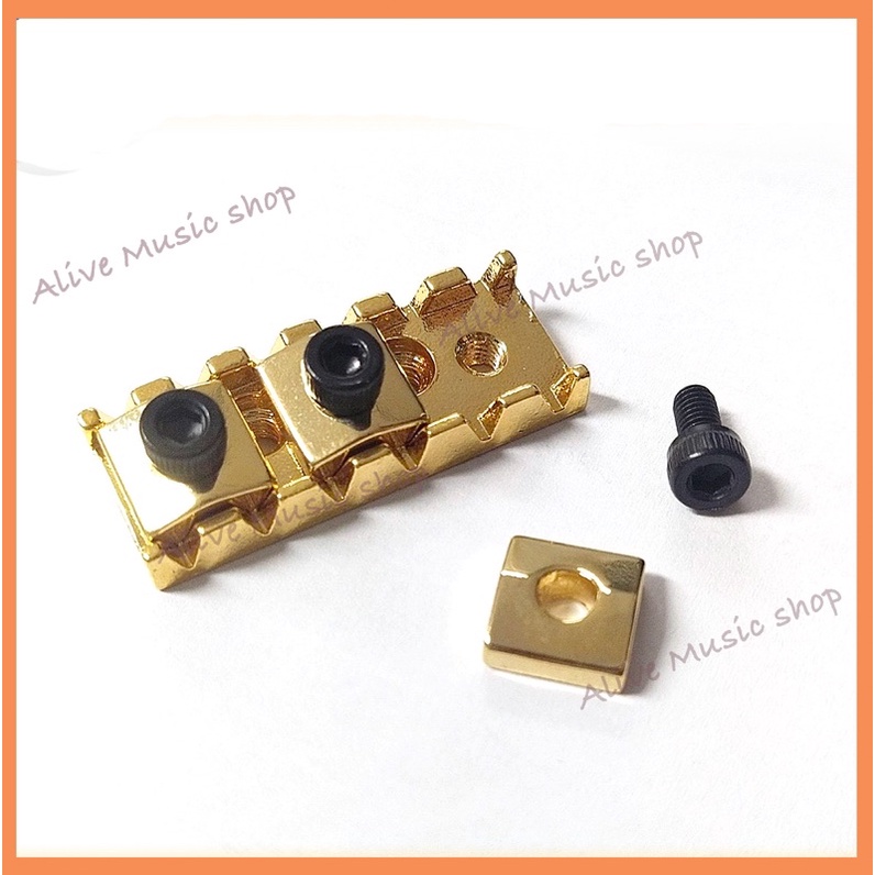 อะไหล่หย่องบนล็อคสาย ล็อคนัท Locking nut Floyd Rose for Guitar งานเกาหลี %